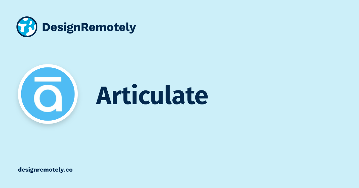Remote Design Jobs at Articulate DesignRemotely